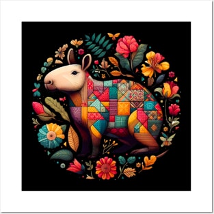 Capybara Flower Posters and Art